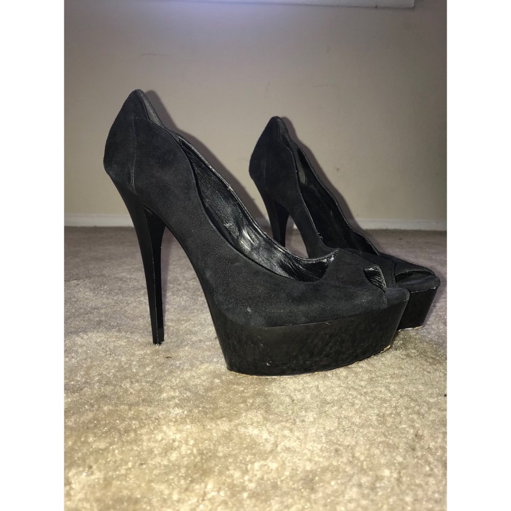 Black Platform Stilettos